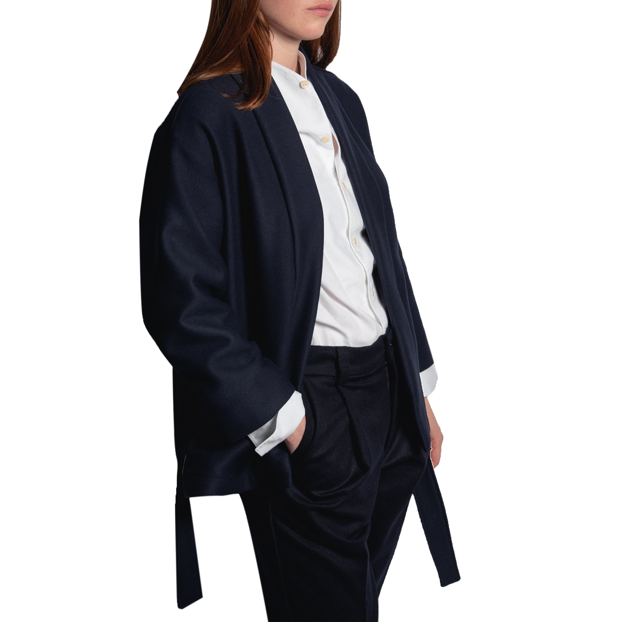 WOMEN'S KIMO-JACKET DARK BLUE