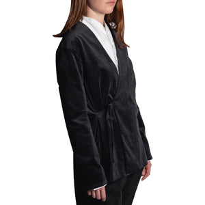 WOMEN'S KIMO-SHIRT DARK BLUE VELVET