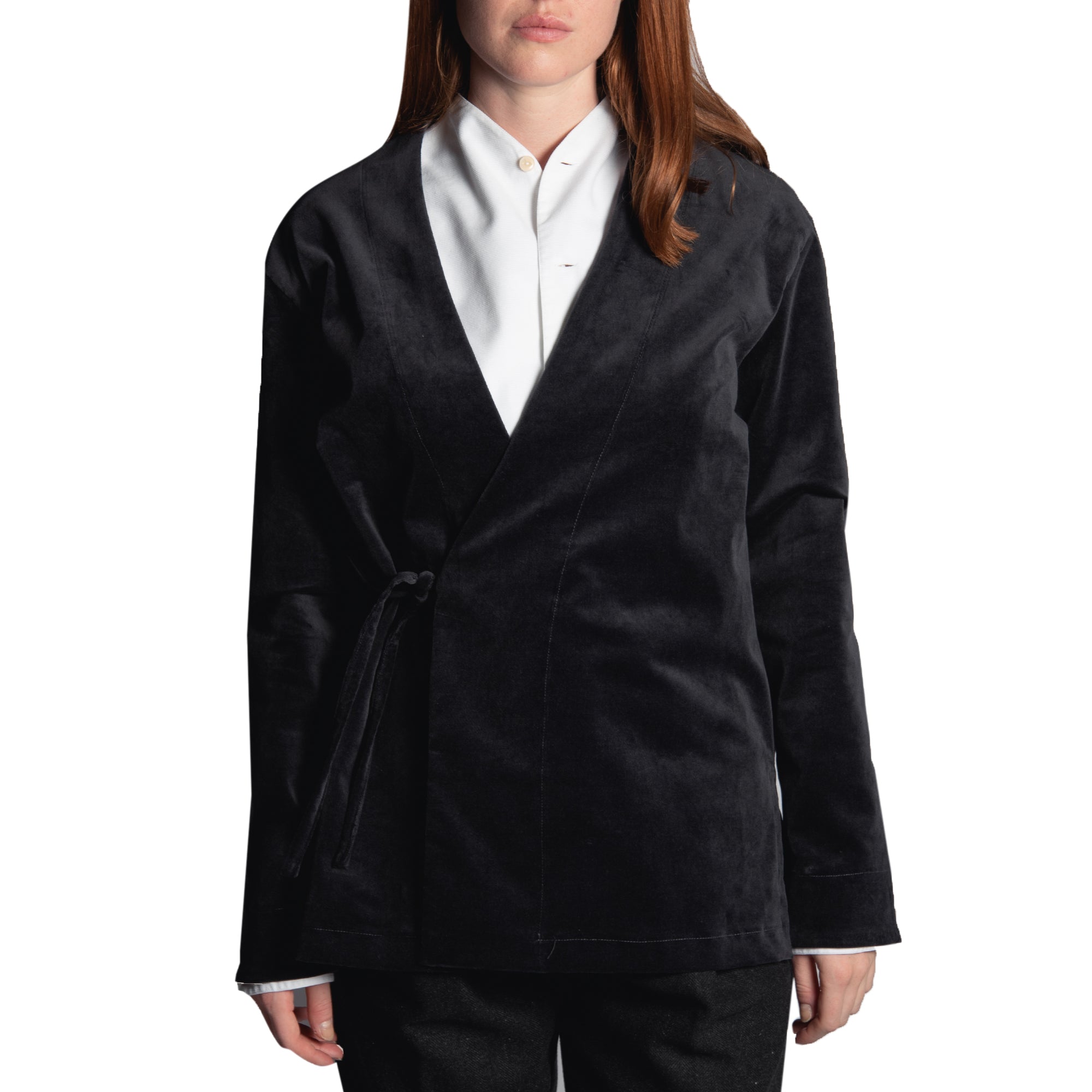 WOMEN'S KIMO-SHIRT DARK BLUE VELVET