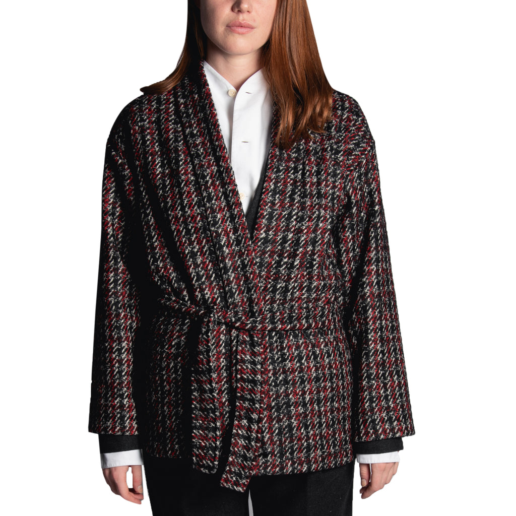 WOMEN'S KIMO-JACKET BLACK & RED