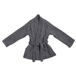 MEN'S KIMO-JACKET FISHBONE BLACK&WHITE