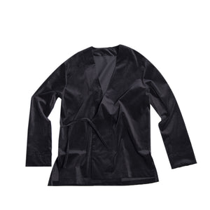 MEN'S KIMO-SHIRT VELVET DARKBLUE